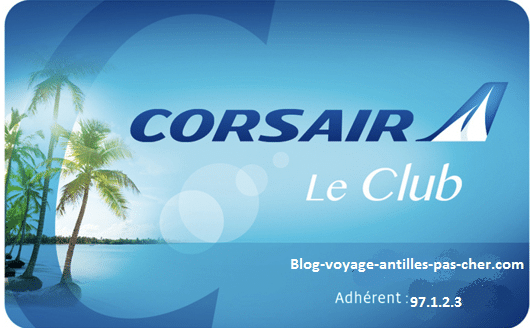 Club Corsair : carte de fidélité programme Corsair
