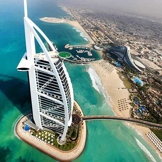Burj al Arab : grand hotel de luxe 7 étoiles à visiter à DUbai
