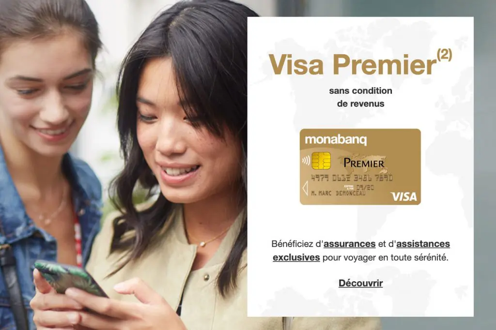 Carte Visa Premier Monabanq : banque en ligne