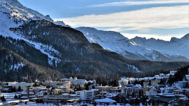 Saint Moritz paysage : village