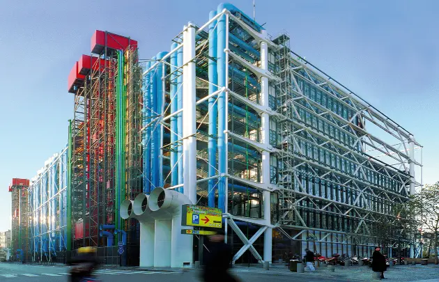 Le Centre de Pompidou Paris 75001 : Galerie et bibliothèque