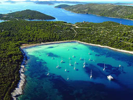 Archipel des îles Kornati en Croatie