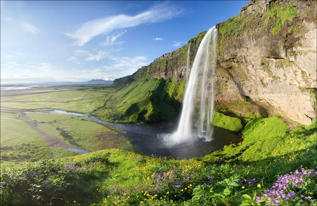 Seijalandsfoss Grande chute d'eau en Islande
