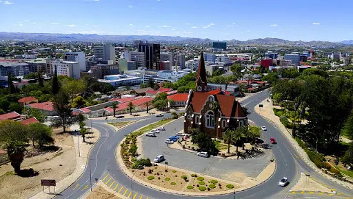 Eglise de Windhoek dans la capitale de Namibie