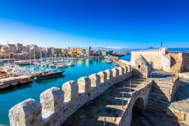Port d'Hérakion en Crète 