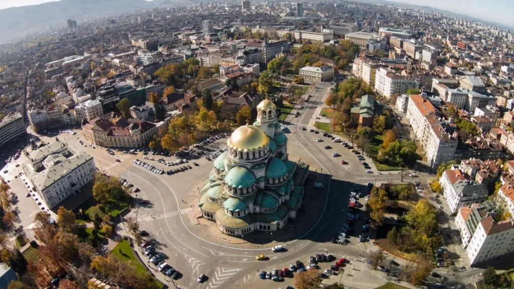 Cathédrale Alexandre Nevski à Sofia en Bulgarie