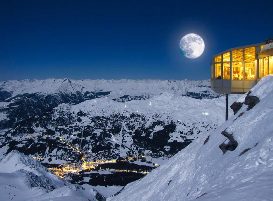 Deux meilleures stations de ski suisse