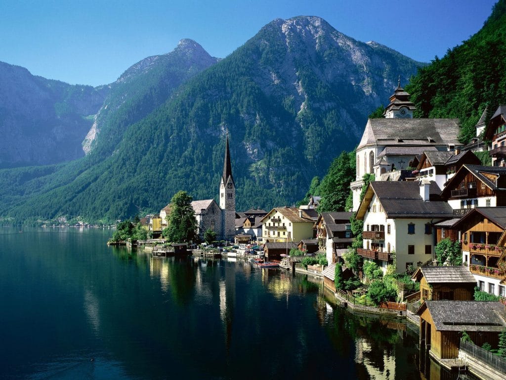 paysage en Autriche , voyage en Europe sans restriction