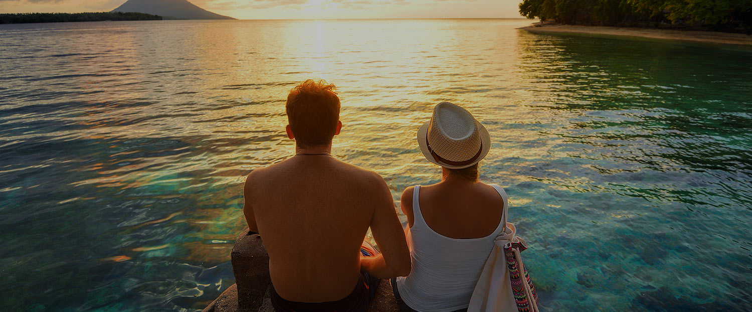 Couple à la plage