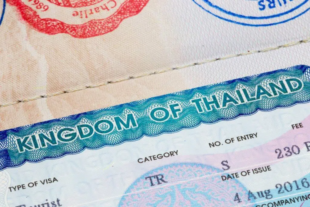Conditions d'entrée en Thaïlande