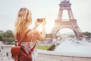 Photo de vacances à Paris , la Tour Eiffel