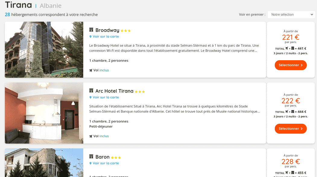 Vol + Hotel Albanie dès 221€ Séjours Pas Chers Air Vacances