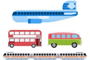 Différence entre Avion, Bus, Train