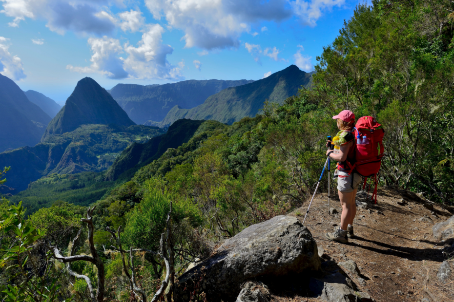 Faire de la rando à la Réunion GRR2 : route , sentier de la grande Traversée